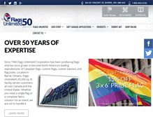 Tablet Screenshot of flagsunlimited.com
